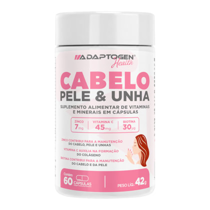 Cabelo, Pele e Unha 42g - 60 caps