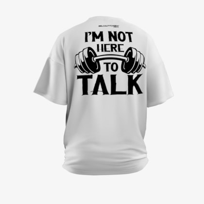 Camiseta Oversized Talk Branco