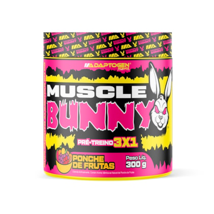 Muscle Bunny Pré Treino 3×1 300g - 3 sabores