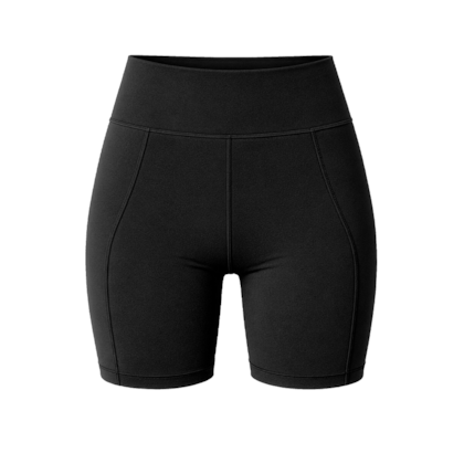 Short Preto Feminino Adaptogen Poliamida com Bolso Atrás