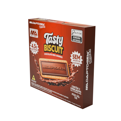 Tasty Biscuit 72g - 6 un - 3 sabores