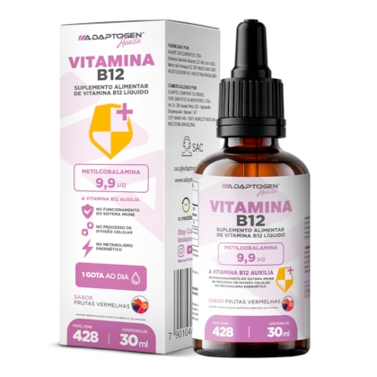 Vitamina B12 Frutas Vermelhas Gotas - 30ml