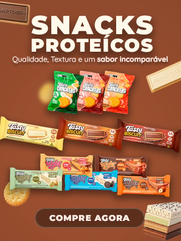 Snacks proteicos Adaptogen com Tasty Biscuit, Tasty Crackers e Tasty Wafer, opções práticas de alimentos ricos em proteína